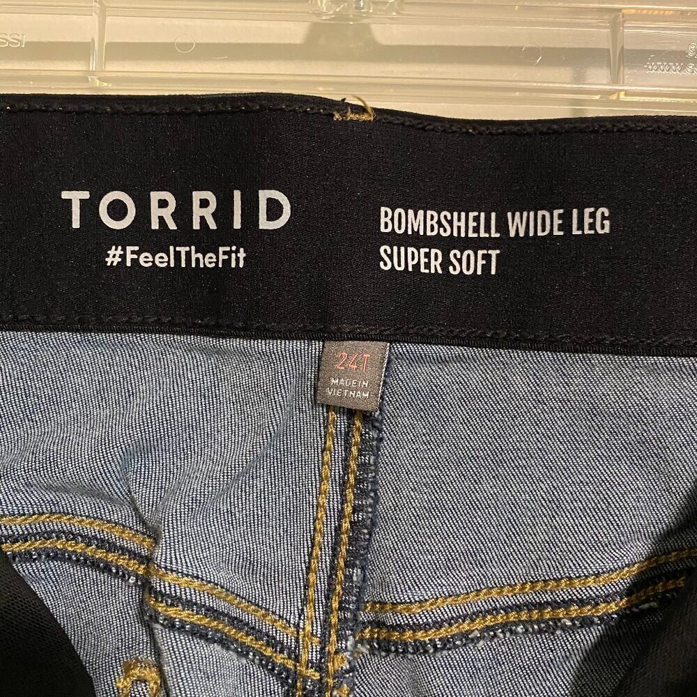 Torrid Bombshell Wide Leg Jeans Size 24T - Picture 12 of 15